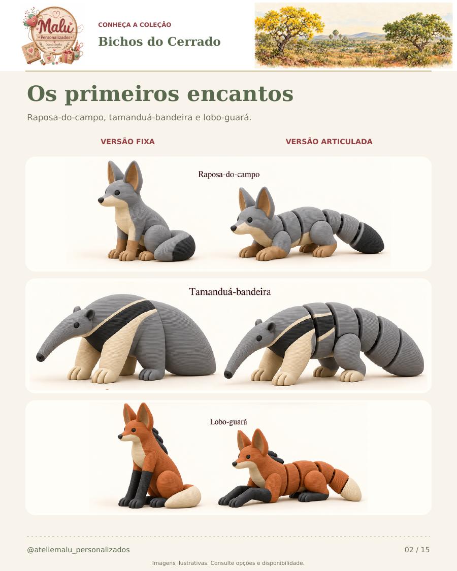 Bichos do Cerrado 3D