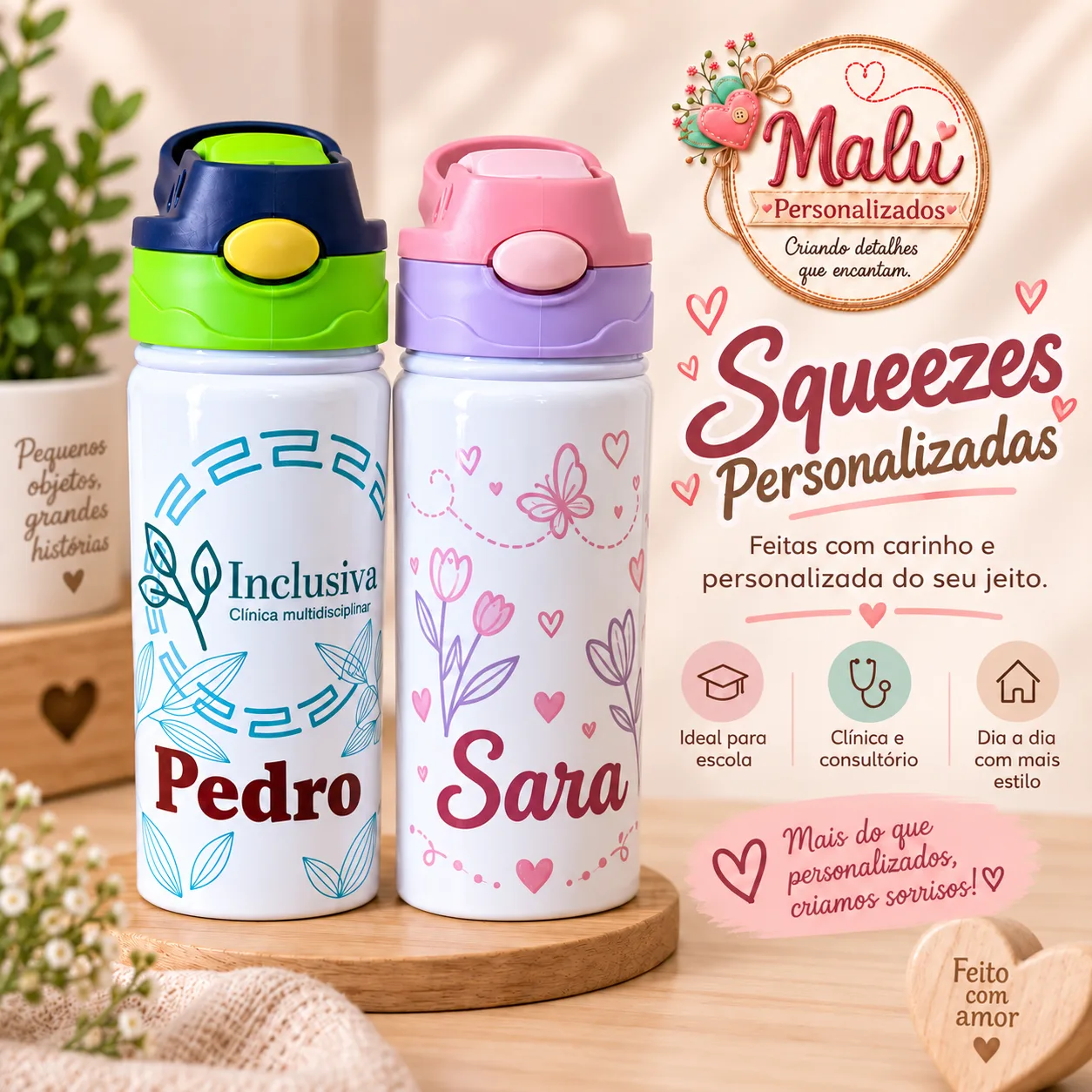 Squeezes personalizadas